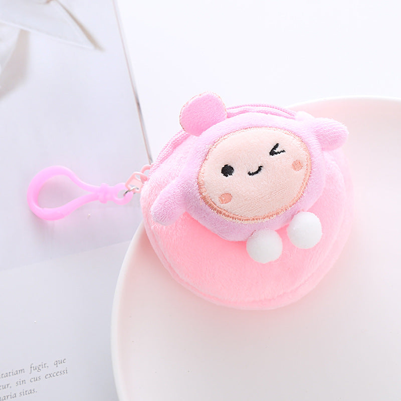 Cartoon Plush Jumping Ball Cute Pendant Coin Purses