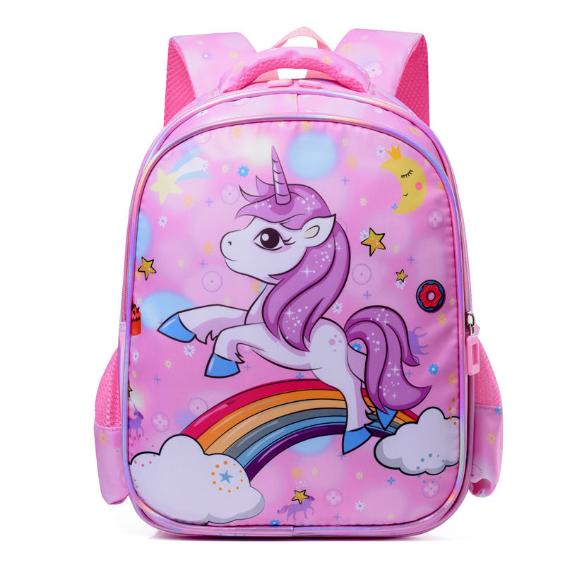 Children's Cute Cartoon Unicorn Boy Portable Burden Kindergarten School Bags