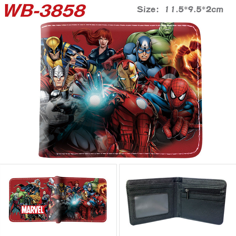 Women's & Men's & Series Super Hero Derivatives Cartoon Full Men's Wallets