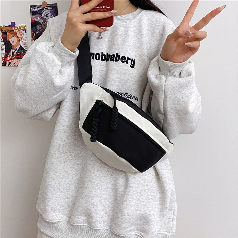 Women's Glamorous Creative Canvas Simple Small Waist Packs