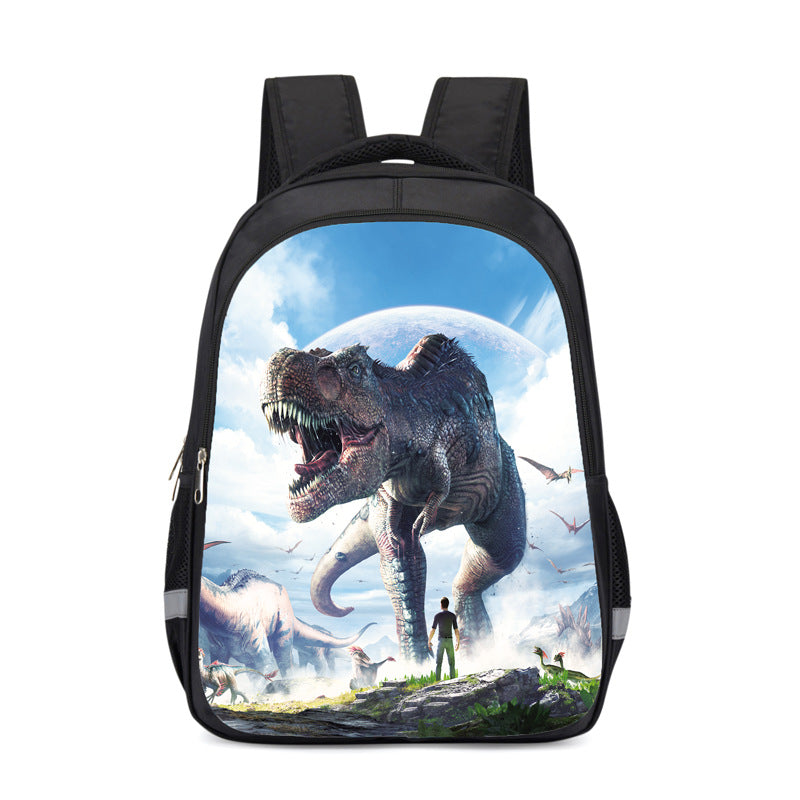 Boy Dinosaur Grade Waterproof Cartoon Burden Middle School Students' Schoolbags