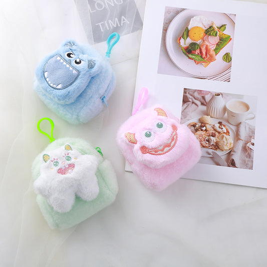 Color Fashion Three-dimensional Monster Plush Small Coin Purses