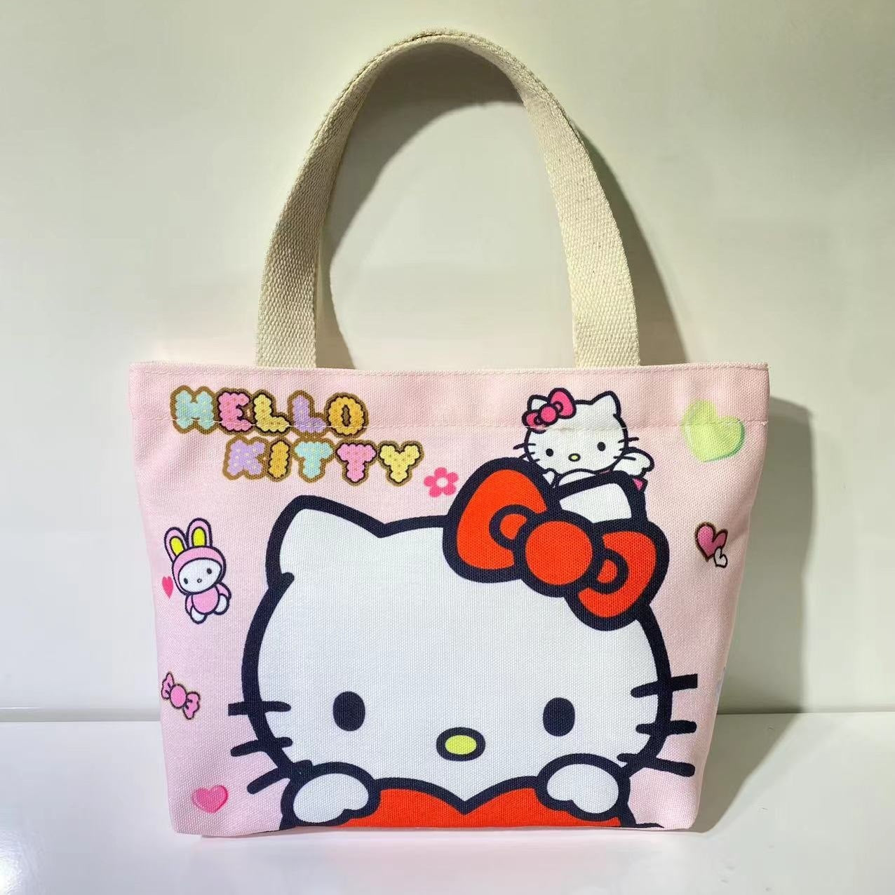 Canvas Printing Portable Lightweight Tuition Shopping Children's Shoulder Bags