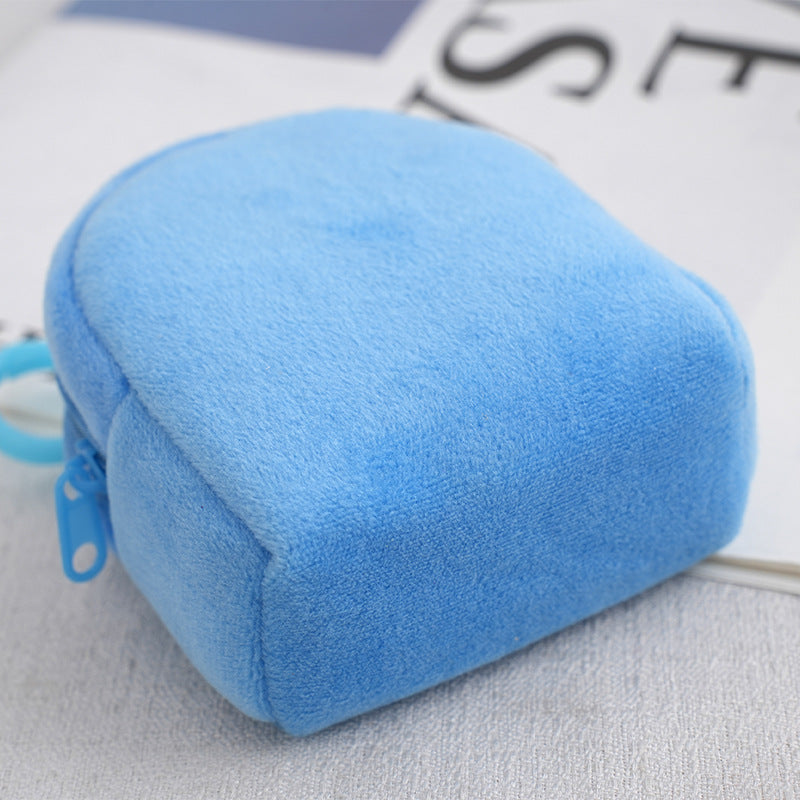 Candy Color Plush Small Solid Simple Bags