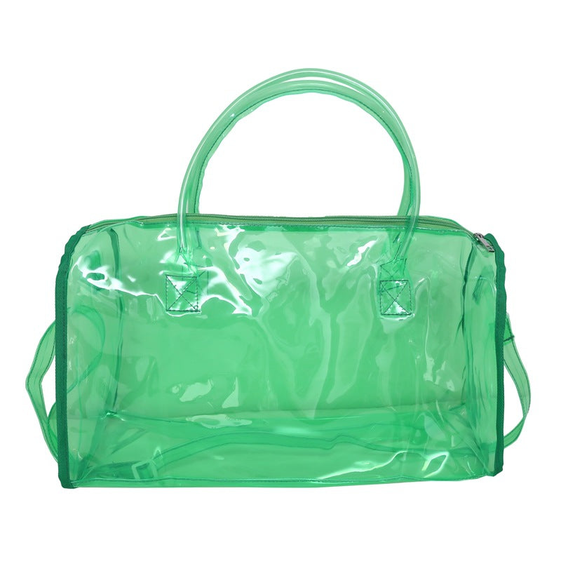 Sacs de voyage portables transparents de grande capacité de couleur bonbon