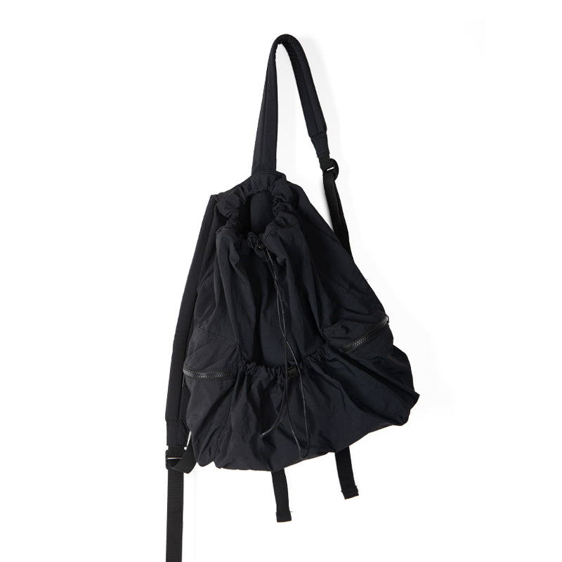 Women's Design Mori Style Nylon Drawstring Lightweight Backpacks