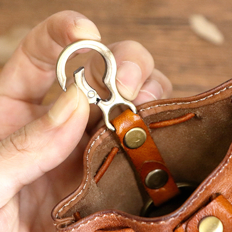 Sacs à clés Vintage en cuir de vache à première couche pour femmes