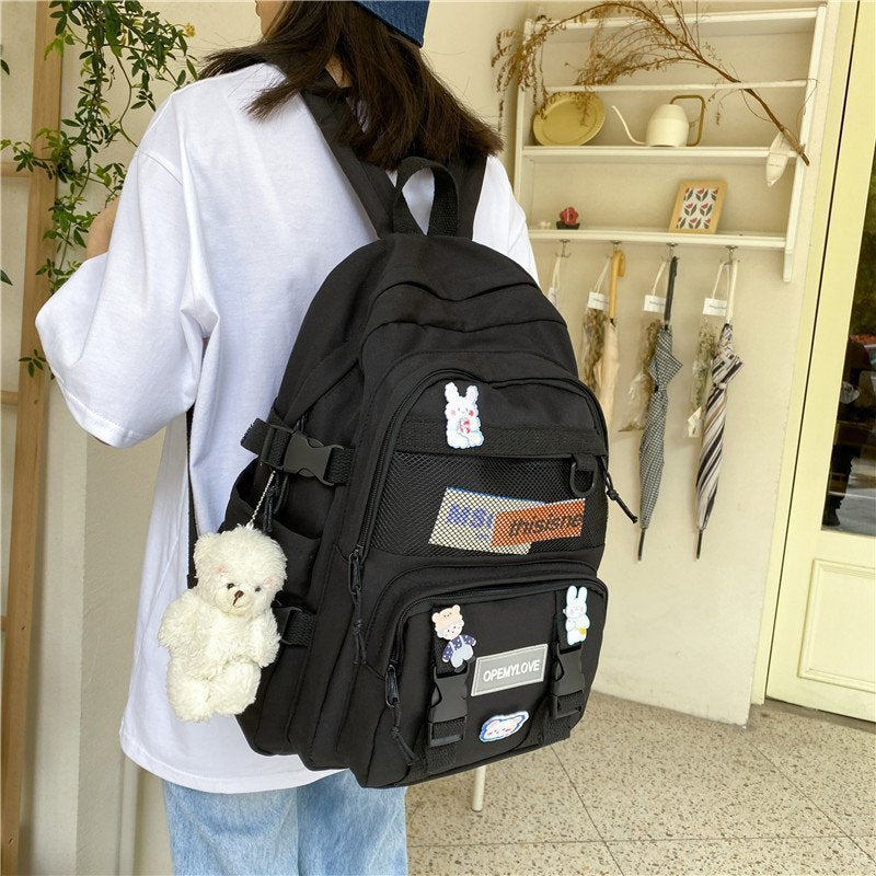 Charming Korean Style Good-looking High College Backpacks