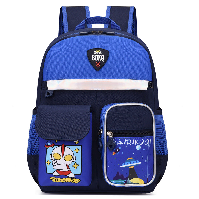 Children's Boys Cartoon Spine Protection Super Lightweight Kindergarten School Bags