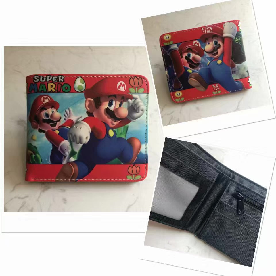 Super Mary Game Anime Peripheral Mario Coin Purses