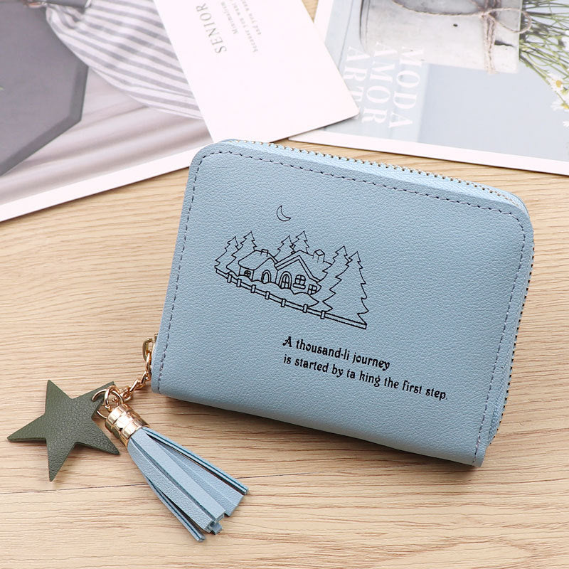 Women's Mini Zipper Pocket Cute Refreshing Simple Niche Coin Purses