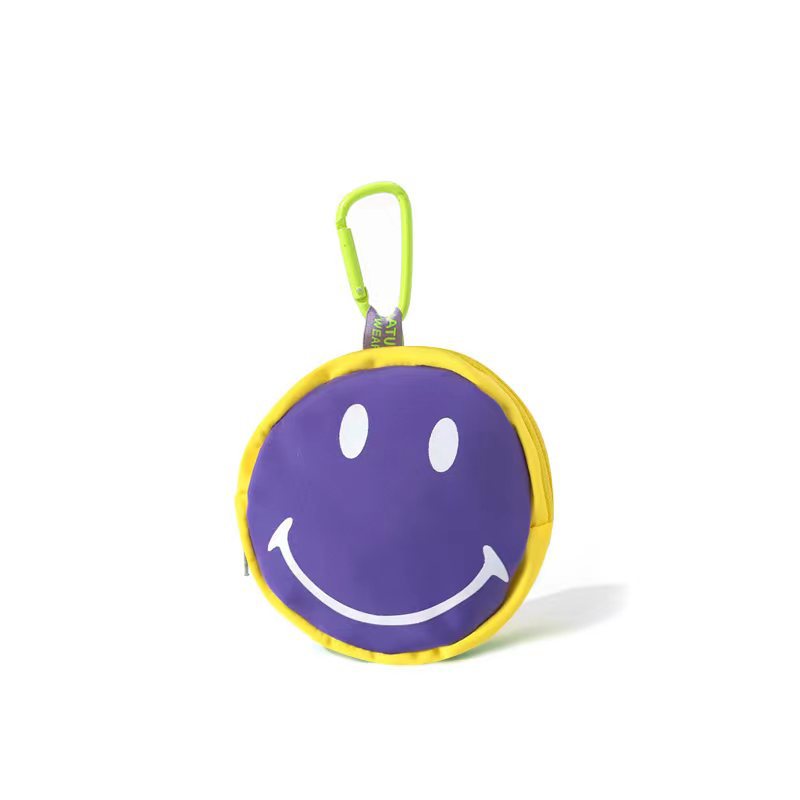 Women's & Men's & Cartoon Candy Color Smiling Face Coin Purses