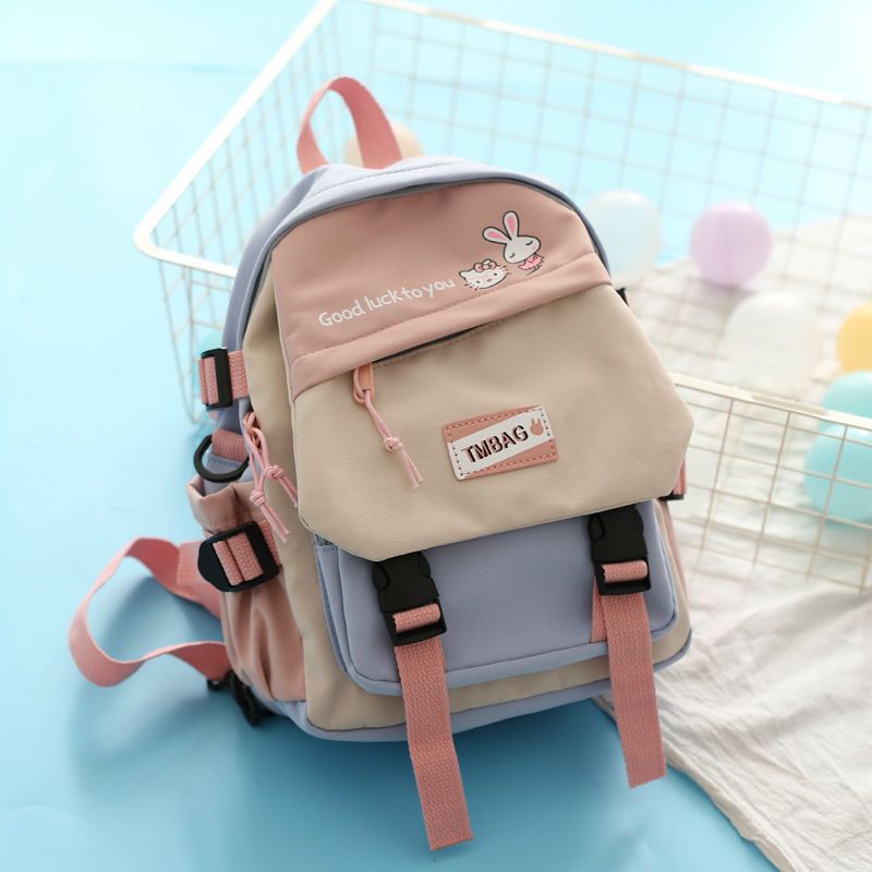 Women's Style Contrast Color Cute Small Summer Backpacks