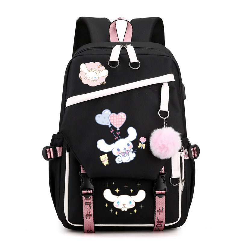 Melody Peripheral Female Cute Primary Junior High Backpacks