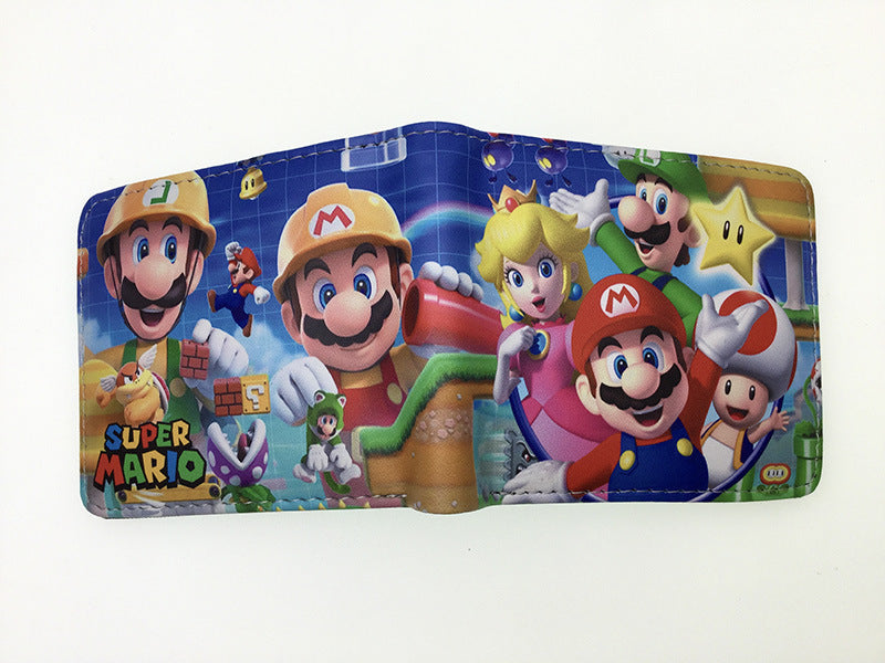 Super Mary Short Mario Unisex Leather Ladies Wallets