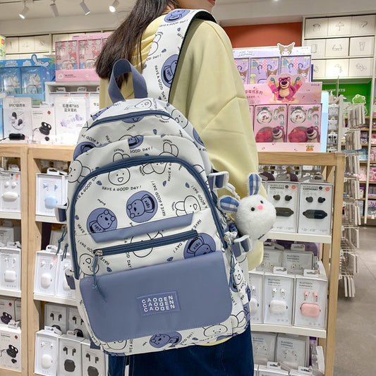 Senior High Female Korean Style Simple Backpacks