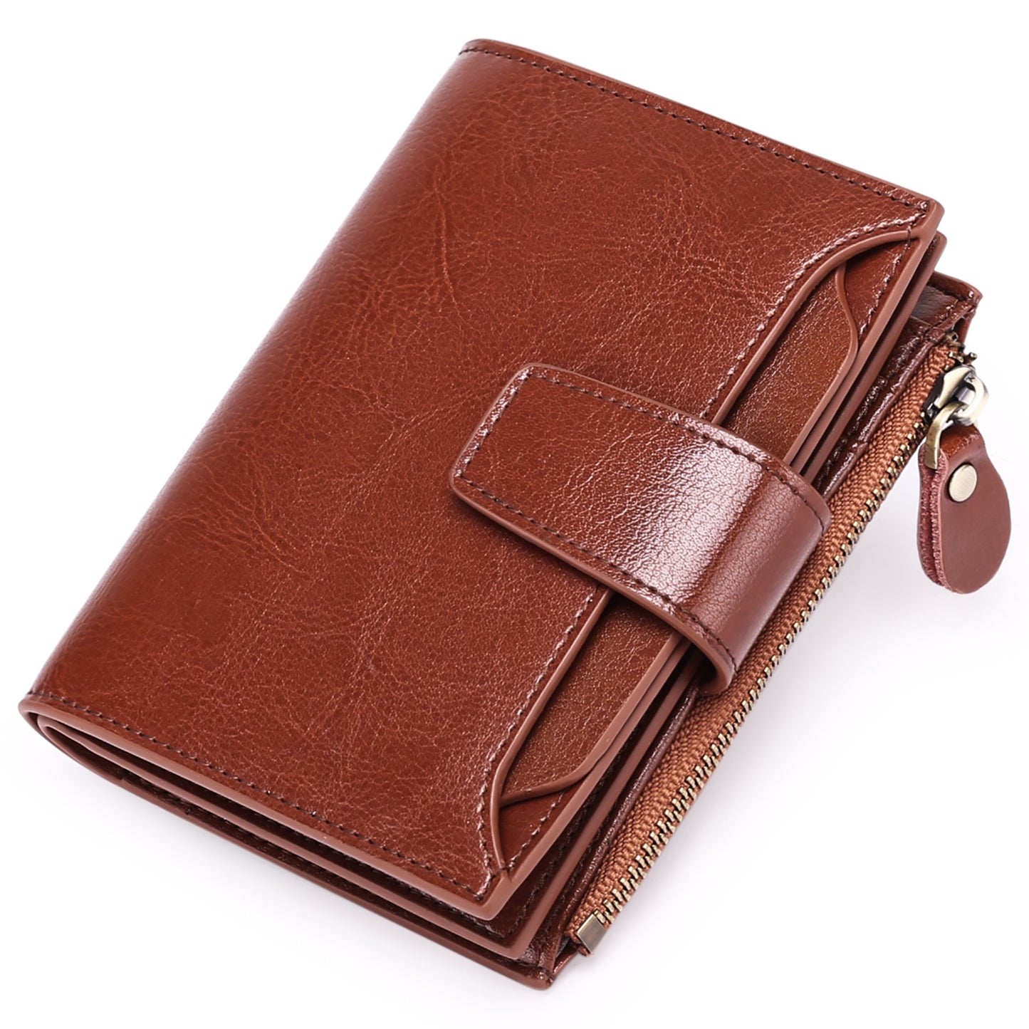 Women's Glamorous Stylish Short Genuine Leather Ladies Wallets