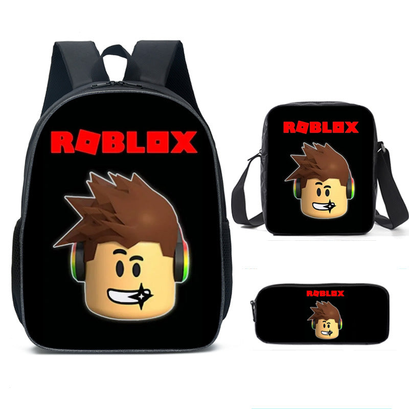 Children's Trendy Innovative Creative Rob Cartoon Elementary School Students' Schoolbags