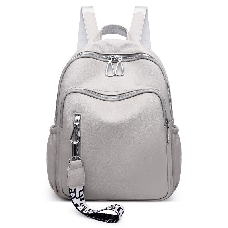 Women's Korean Stylish Versatile Soft Leather Fashion Backpacks