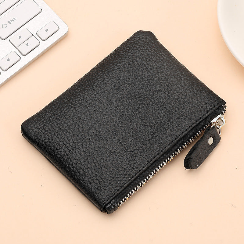 Women's & Men's & Genuine Leather Soft Mini Storage First Layer Coin Purses