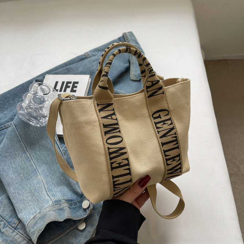 Attractive Thailand Canvas Letters Small Fashion Crossbody Bags