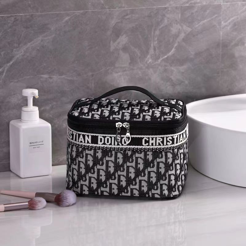 Capacity Fashion Lettered Make-up Waterproof Portable Cosmetic Bags