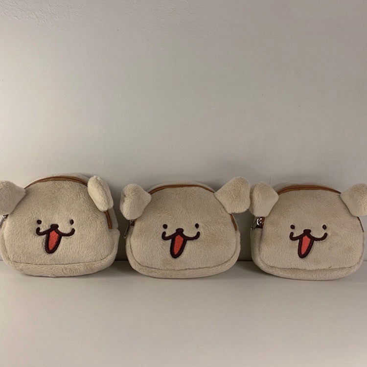 Naughty Puppy Cute Plush Storage Good-looking Coin Purses