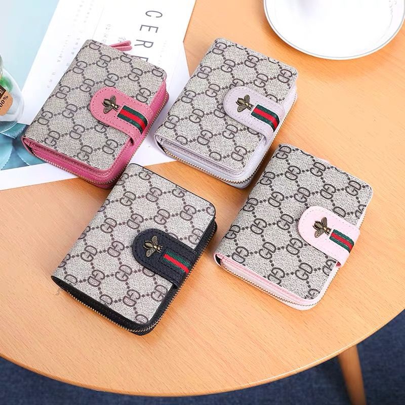 Female Style Short Letters Folding Mini Ladies Wallets