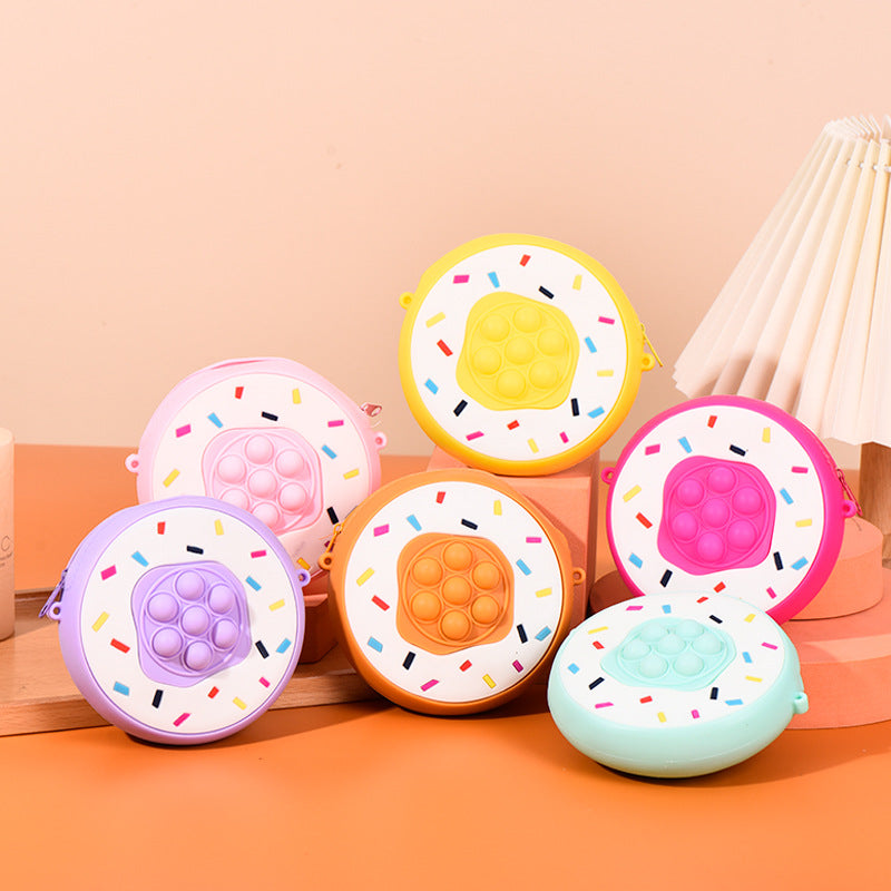 Cute Donut Mouse Killer Pioneer Silicone Coin Purses