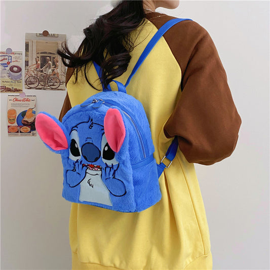 Cute Plush Female Cartoon Funny Small Backpacks