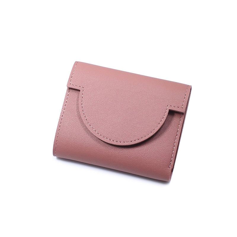 Women's Simple Short Fresh Folding Fashion Coin Purses