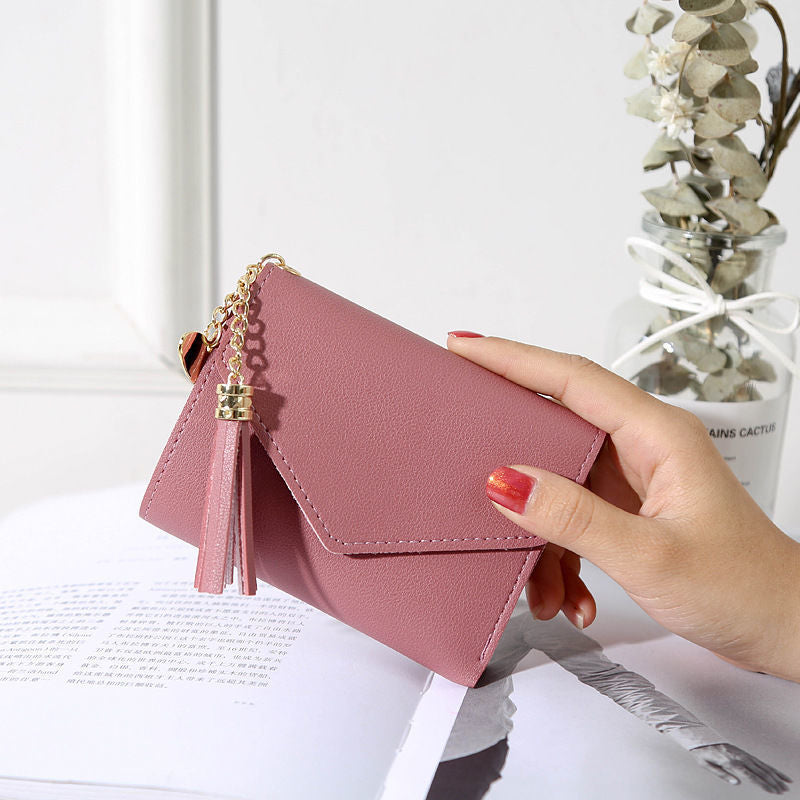 Portefeuilles pour femmes de style coréen à pochette longue et haute