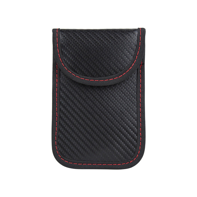 Fashion Car Shielding Carbon Fiber Scanning Key Bags