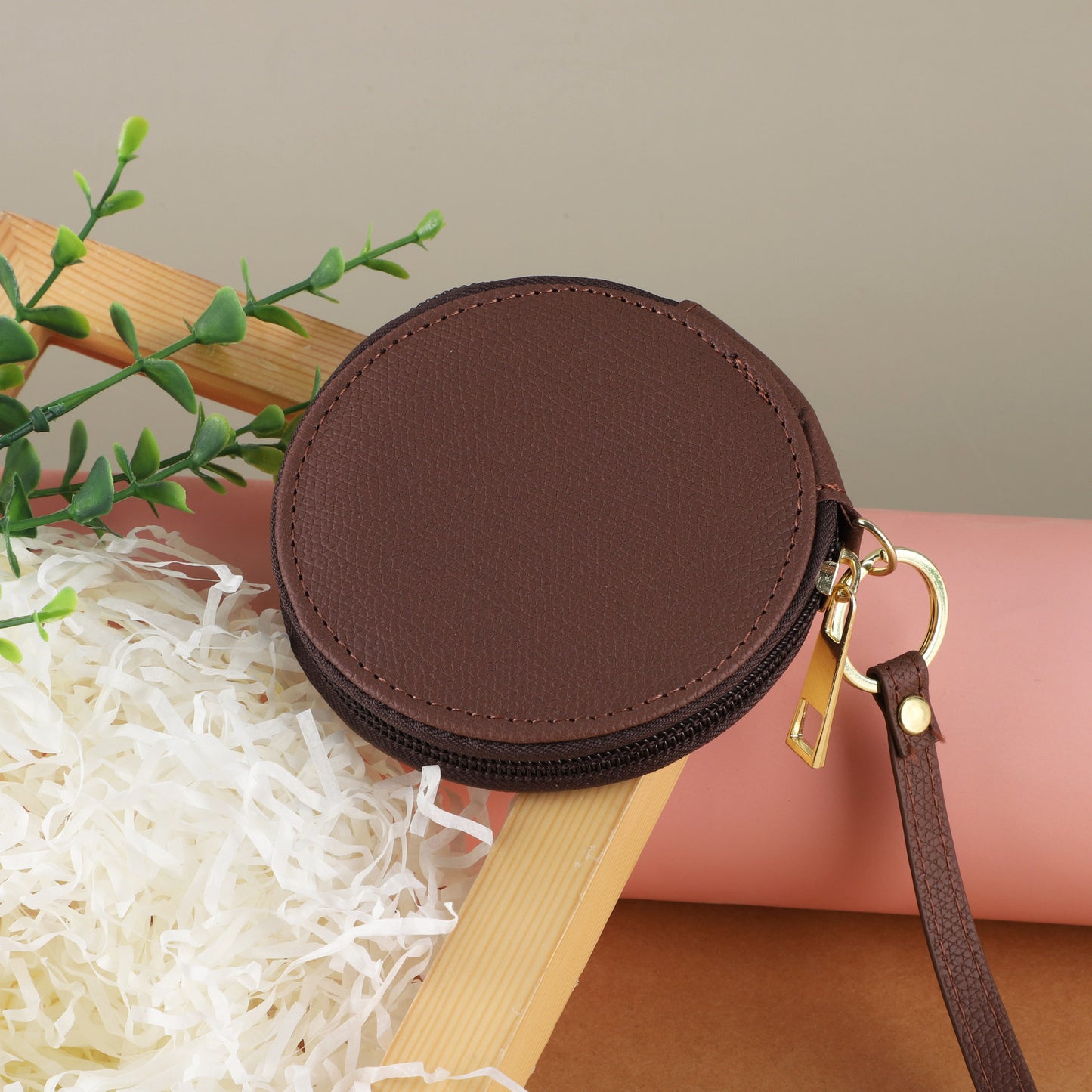 Round Environmental Protection Cute Simple Zipper Coin Purses