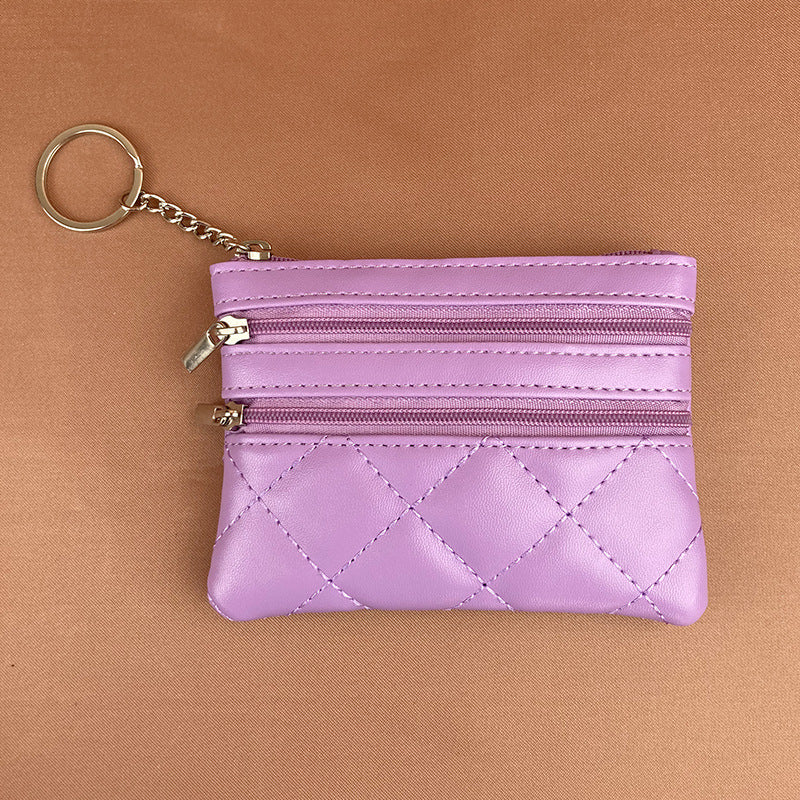 Women's Rhombus Clutch Niche Korean Large Capacity Coin Purses