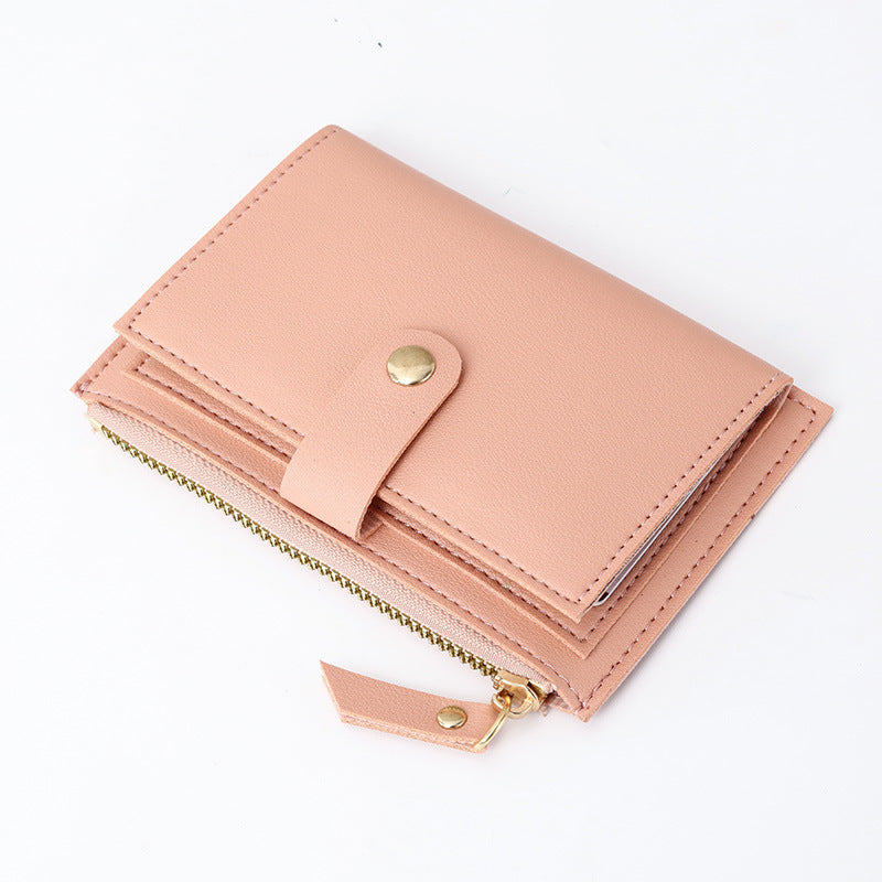 Korean Zip Candy Color Bus Bank Ladies Wallets