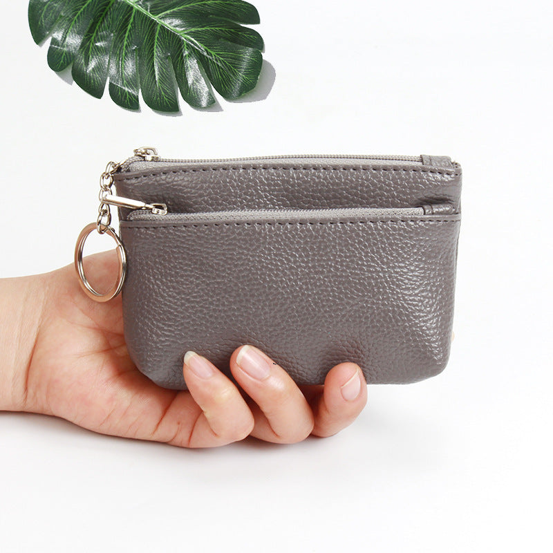 Petite pochette compacte pour femmes, mini porte-monnaie court