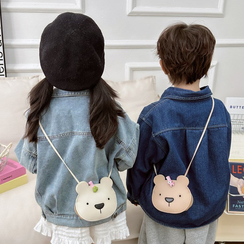 Children's Korean Cute Boy Cartoon Bear Fashion Children's Shoulder Bags