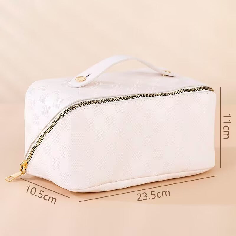 Capacity Convenient Pillow Super Hot Leather Cosmetic Bags