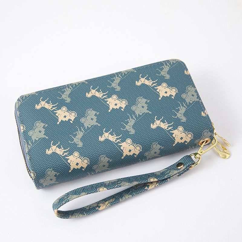 Pochette mère longue Design pour femmes, portefeuilles polyvalents pour dames