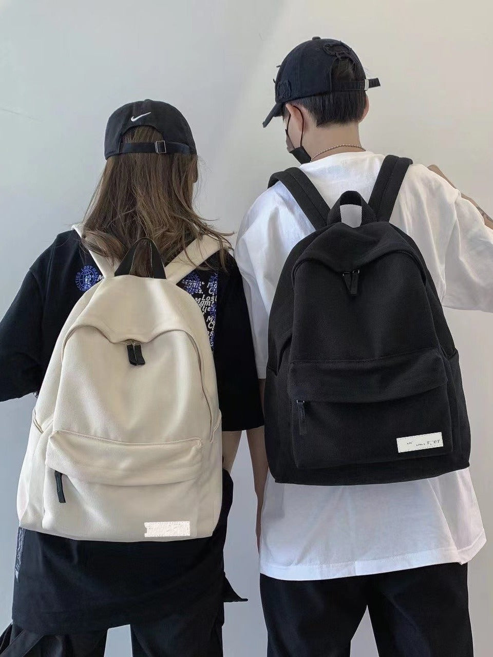 Men's Female Korean Style Simple Fashion University Backpacks