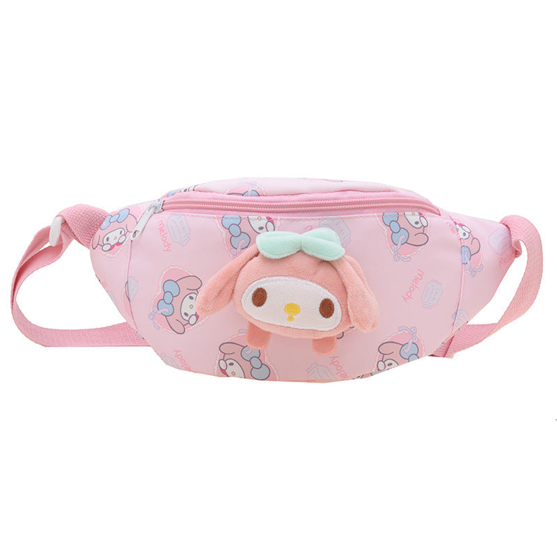 Children's Cartoon Doll Oxford Cloth Pattern Large Children's Waist Packs