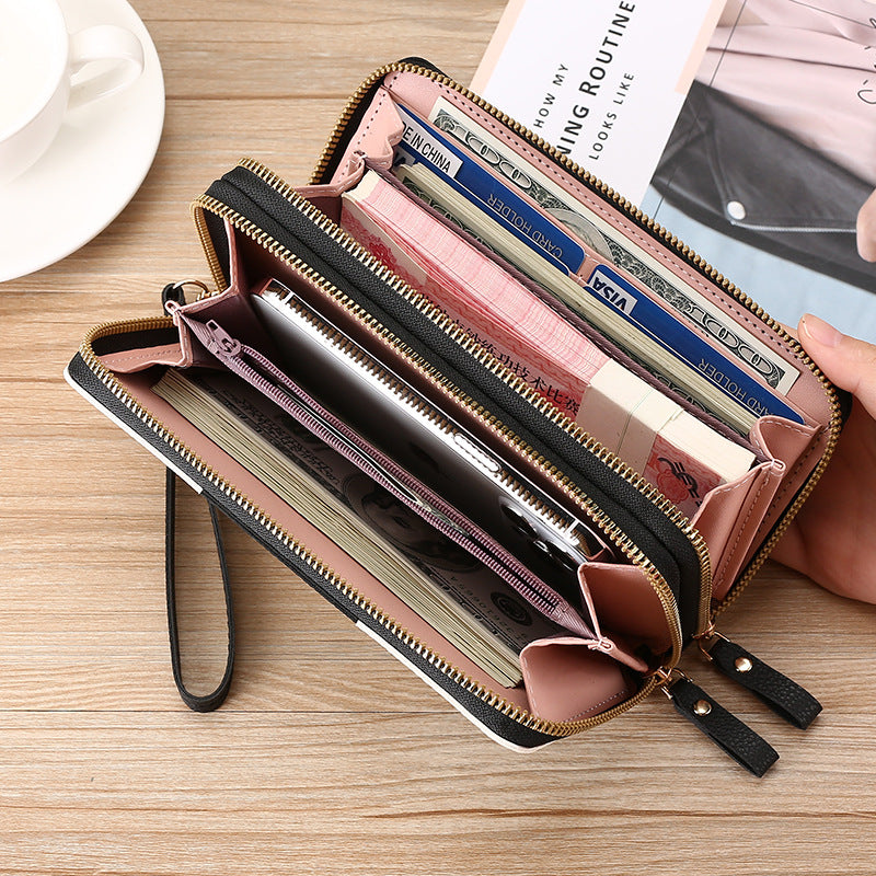 Women's Long Clutch Mobile Multifunctional Zipper Ladies Wallets