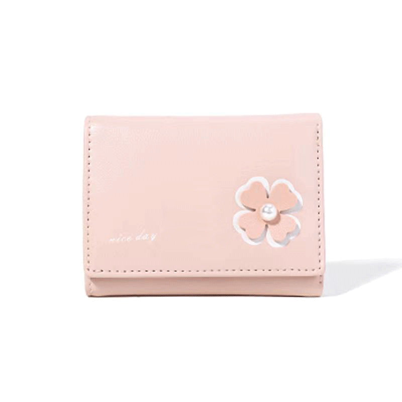 Women's Cute Short Three-fold Mini Storage Summer Coin Purses