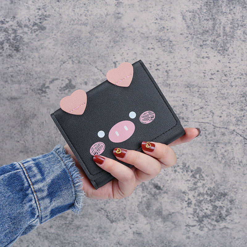 Women's Cute Piglet Small Mini Version Coin Purses