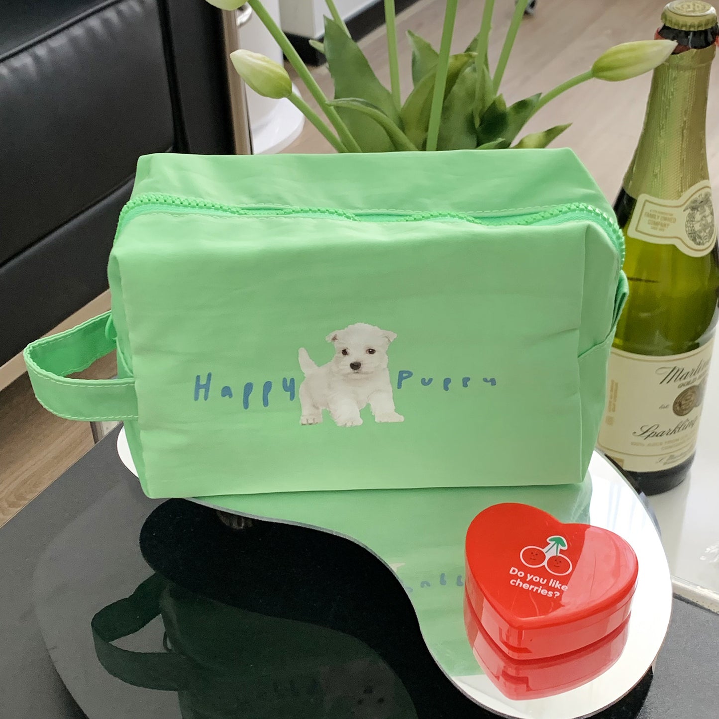 Repair Dog Cute Salt Portable Large Capacity Cosmetic Bags