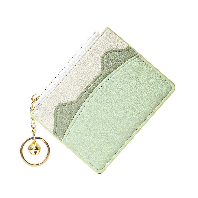 Women's Contrast Color Cute Good-looking Mini Small Card Holder