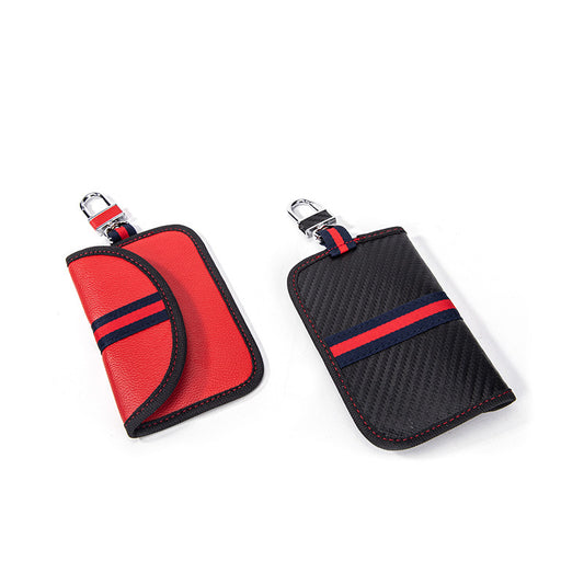 Carbon Fiber Car Shielding Swiping Remote Control Radio Key Bags