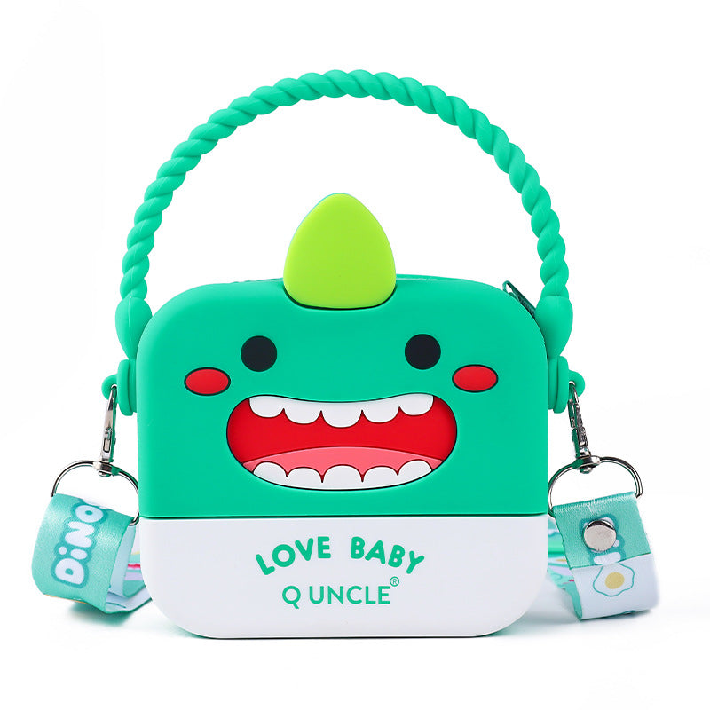 Three-dimensional Cartoon Silicone Purple Rabbit Smiley Dinosaur Bags