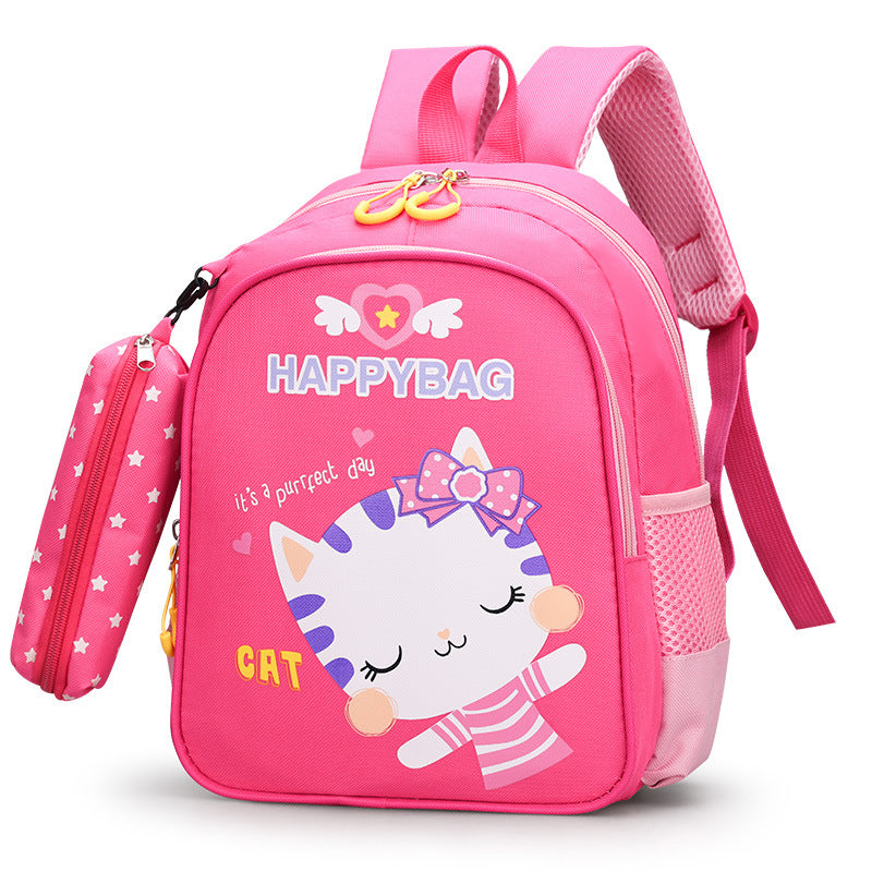 Boys Intermediate Classes Pencil Pendant Cute Backpacks